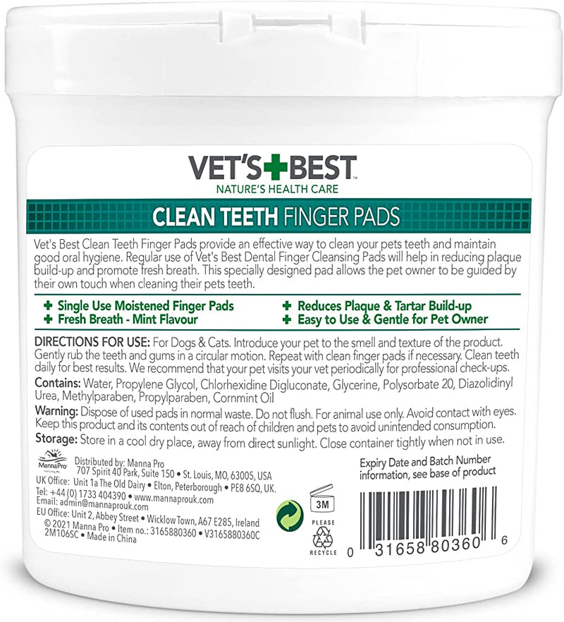 Vet's Best Clean Teeth Finger Pads