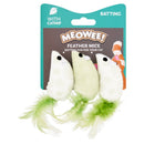 Meowee Soft Feather Mice With Catnip