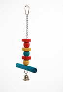 Small Wood 1 Bar Bird Toy with Bell