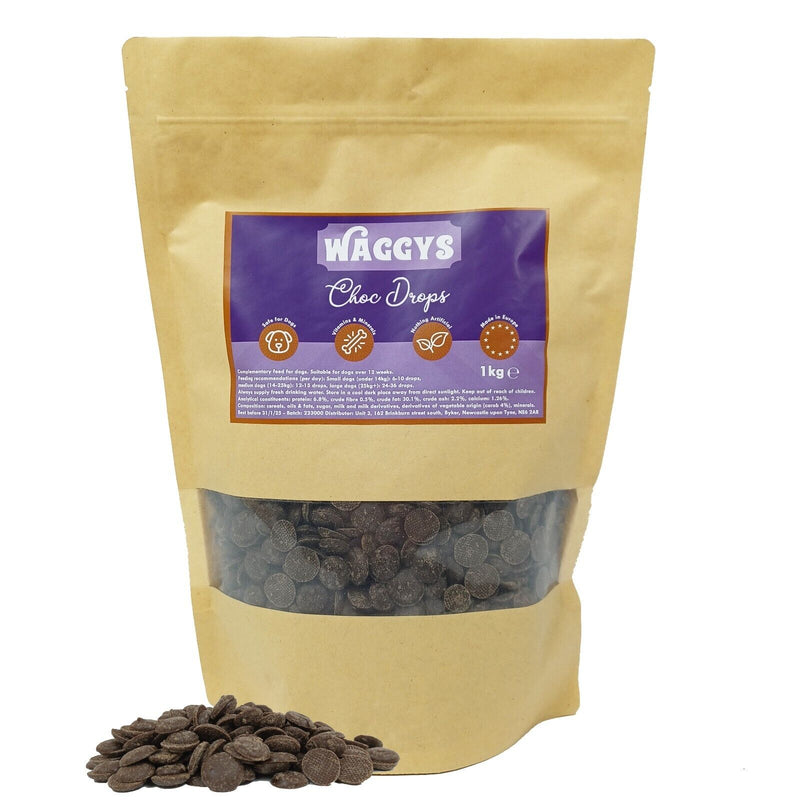 Waggys Dog Chocolate Drop Buttons - 1kg