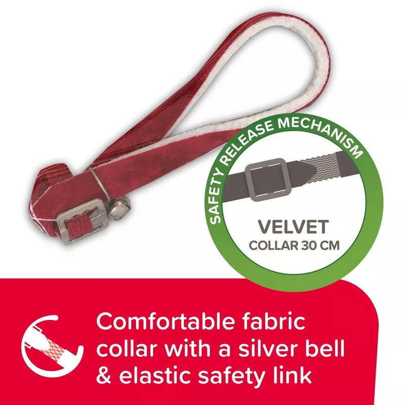 Beaphar Soft Cat Flea Collar With Bell - Velvet