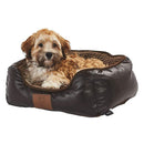 Bunty Tuscan Faux Leather Brown Dog Bed