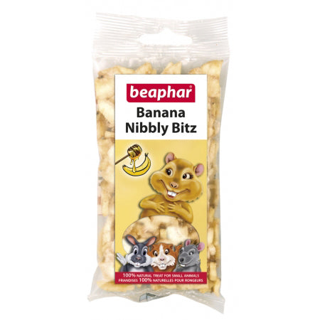 Beaphar Banana Nibbly Bitz Small Animal Treats