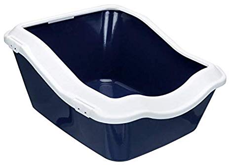 Trixie Cleany Extra Deep Cat Litter Tray with Rim