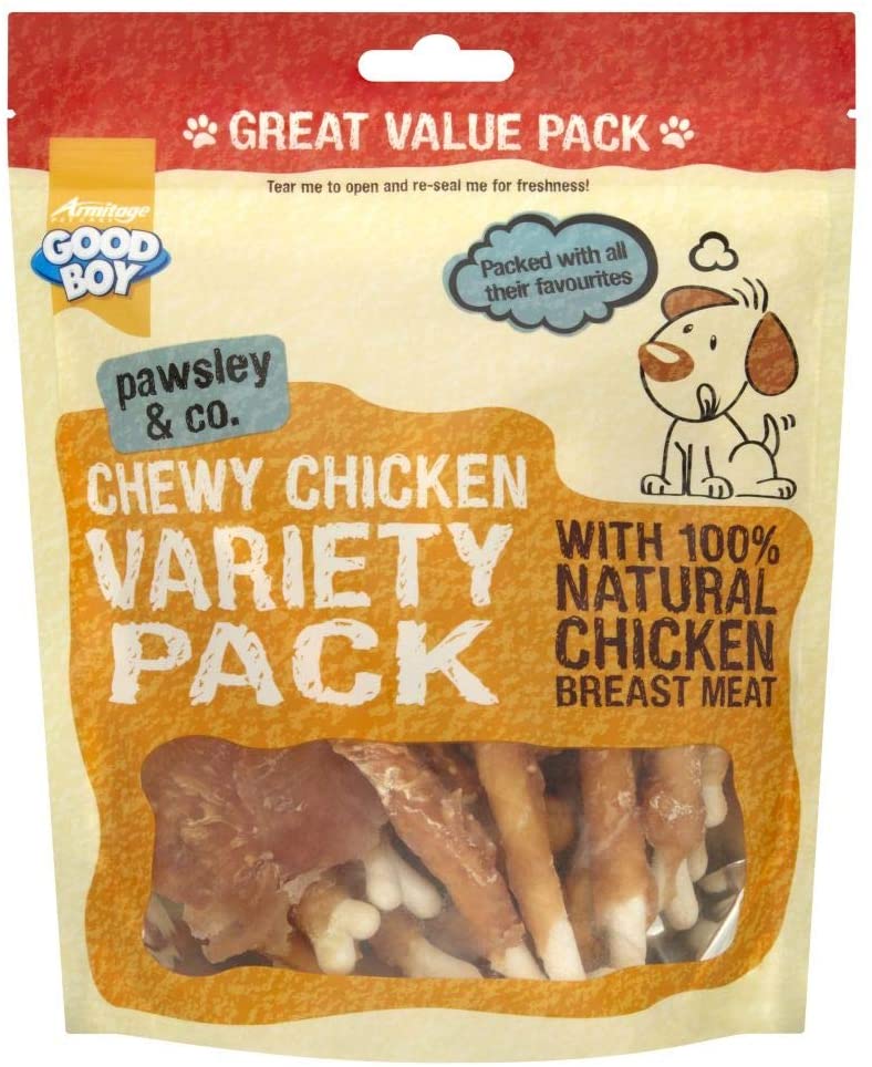 Good Boy Pawsley & Co Chewy Chicken Variety Pack