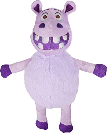 Rosewood Safari Hippo Squeaky Soft Dog Toy, Nylon