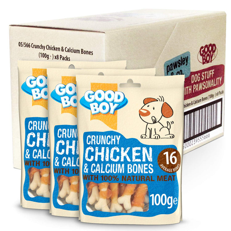 Good Boy Pawsley Crunchy Chicken & Calcium Bones 100g