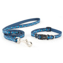 Ancol Small Bite Stars Collar Lead Set Blue