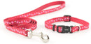 Ancol Small Bite Stars Collar Lead Set Red
