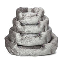 Bunty Bellagio Grey Luxury Crushed Velvet Dog Bed