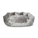 Bunty Bellagio Grey Luxury Crushed Velvet Dog Bed