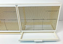 Plastic Double Bird Breeding Cages With Divider  37"x 14.5" x 16"
