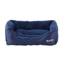 Bunty Deluxe Blue Soft Washable Dog Bed