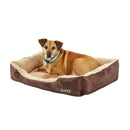 Bunty Deluxe Brown Soft Washable Dog Bed