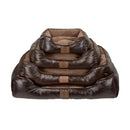 Bunty Tuscan Faux Leather Brown Dog Bed
