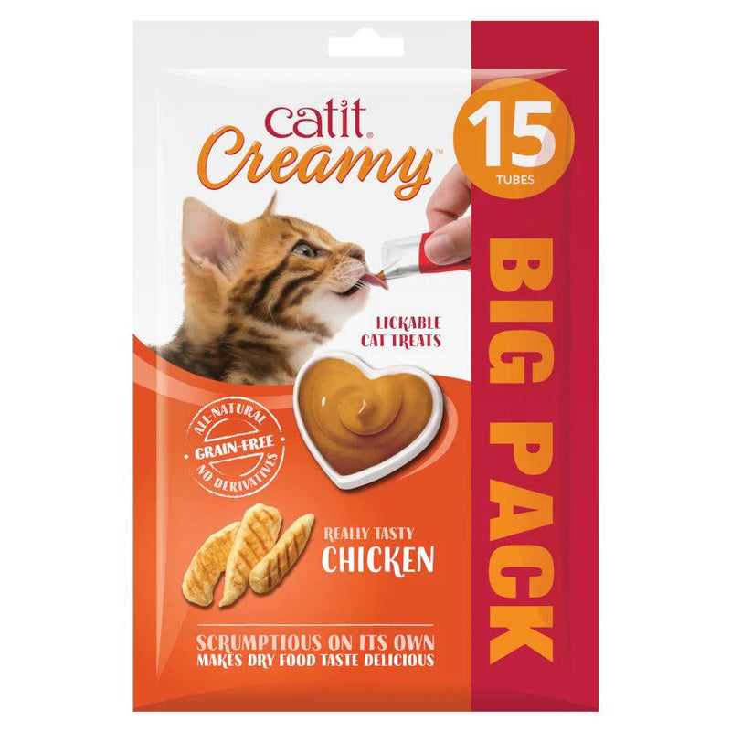 Catit Creamy Lickable Cat Treats Chicken 15 Pack