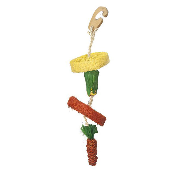 Critters Choice Natural Loofah Hanging Toy