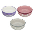 Trixie Fish Print Ceramic Cat Bowl