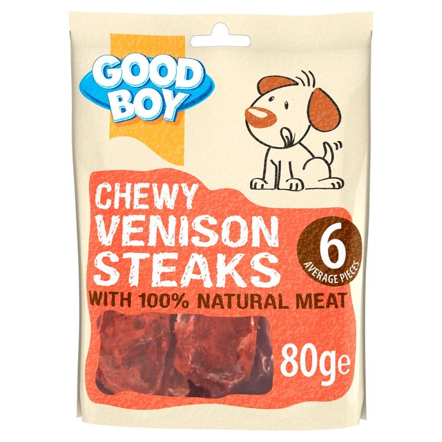 Good Boy Pawsley Chewy Venison Steaks 80g