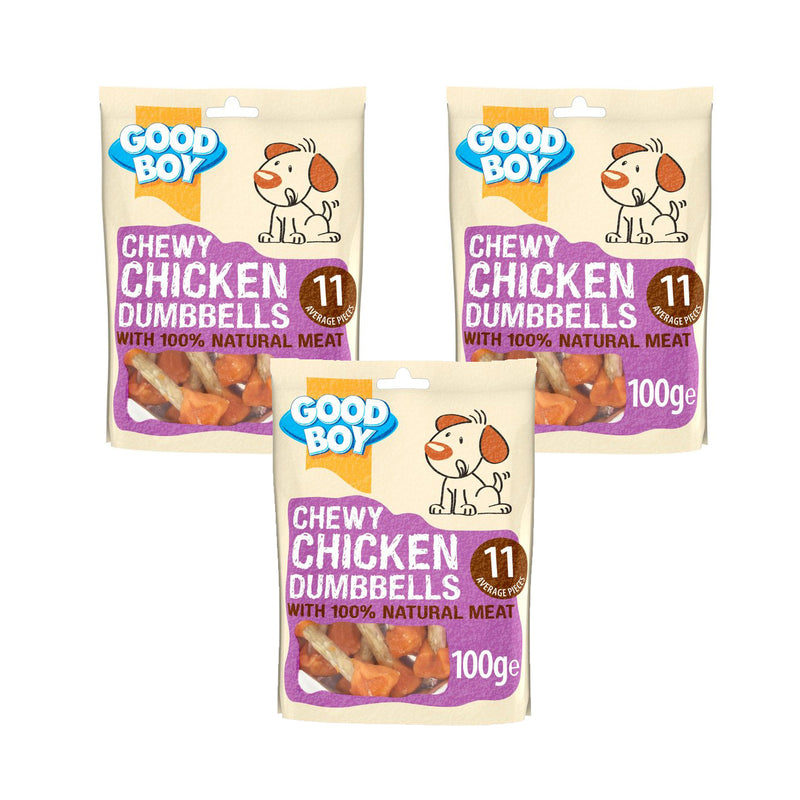 Good Boy Pawsley Chewy Chicken Dumbbells 100g