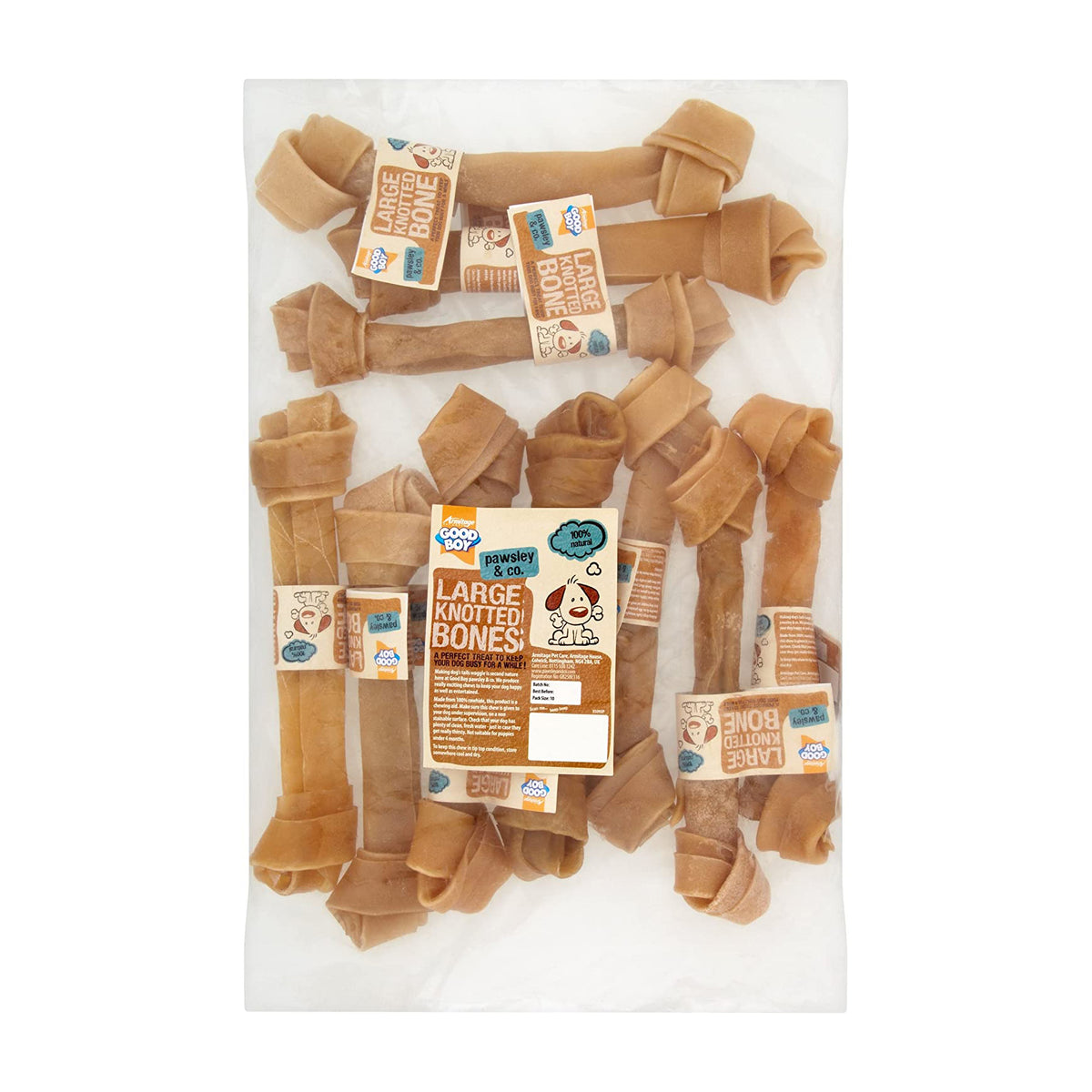 Good Boy Rawhide Knotted Bones Dog Chews