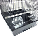 Patti Large Bird Cage For Budgie & Canary - Black
