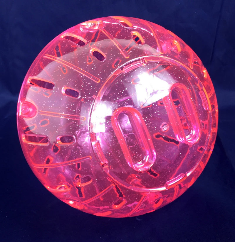 Hamster Exercise Ball With Glitter - Blue, Pink, Yellow or Clear