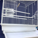Sarah Large Bird Cage For Budgie & Canary - White