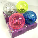 Hamster Exercise Ball With Glitter - Blue, Pink, Yellow or Clear