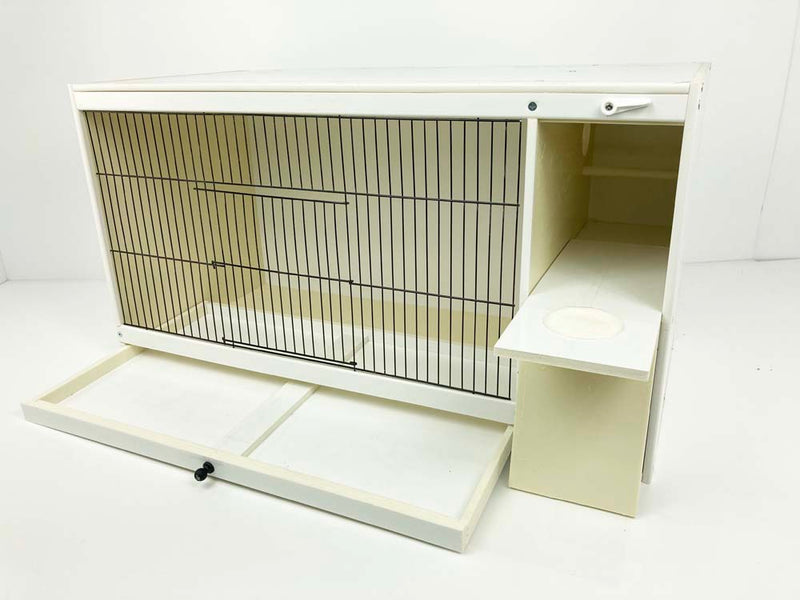 UPVC Plastic Budgie Breeding Cage with Nest Box Door 30" x 14.5" x 16"