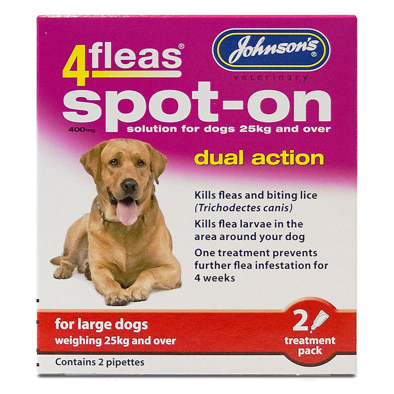 Johnson's 4Fleas Spot-On Dual Action Flea Treatment For Large Dogs