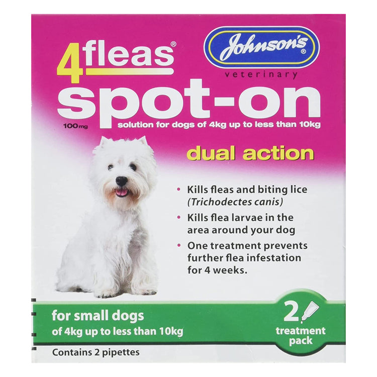 Johnson's 4Fleas Spot-On Dual Action Flea Treatment For Small Dogs