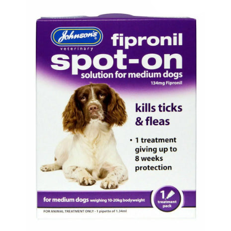 Johnson's Fipronil Spot-On for Medium Dogs