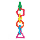 Rosewood Geometric Chain Parrot Toy