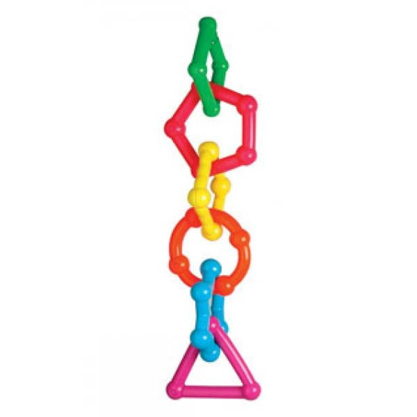 Rosewood Geometric Chain Parrot Toy