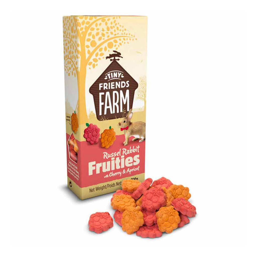 Tiny Friends Farm | Small Pet Treats | Russel Rabbit Fruities with Cherry & Apricot - 120g