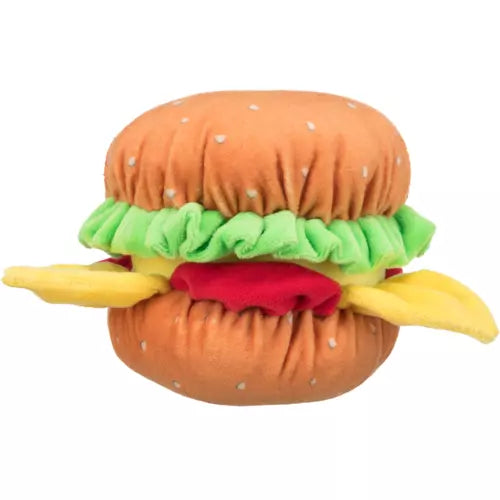 Trixie Burger Stuffed Plush Dog Toy