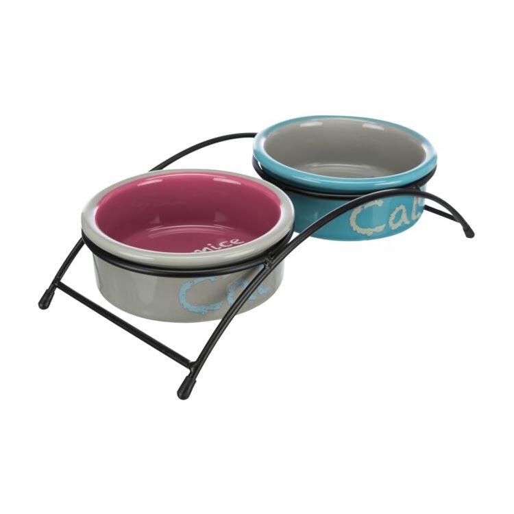 Trixie Ceramic Bowl Set with Stand