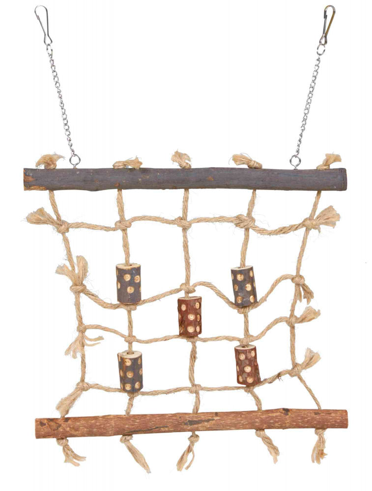 Trixie | Natural Living Rope Bird Climbing Wall | Activity Toy