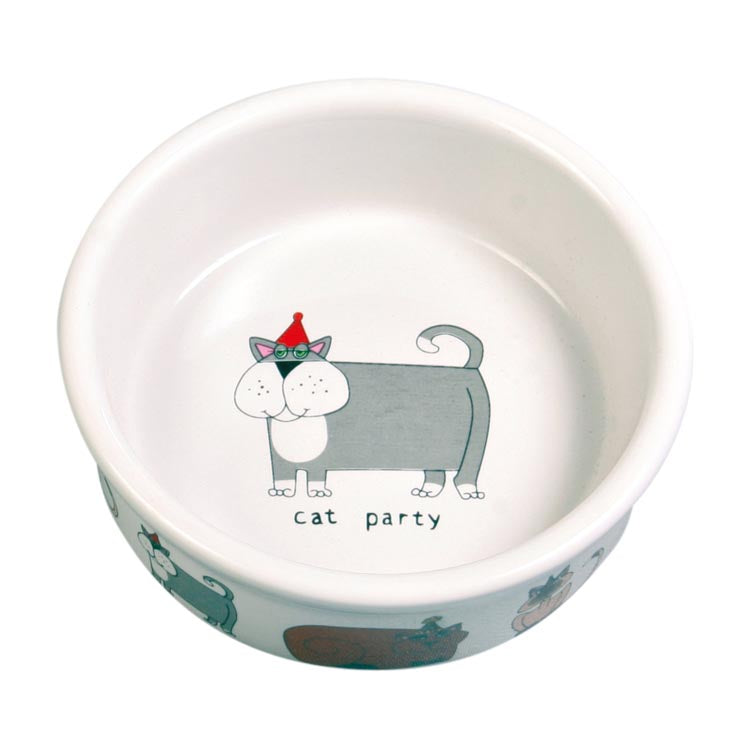 Trixie Ceramic Cat Bowls White 0.2L 11cm