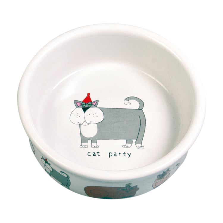 Trixie Motifs Ceramic Cat Bowl