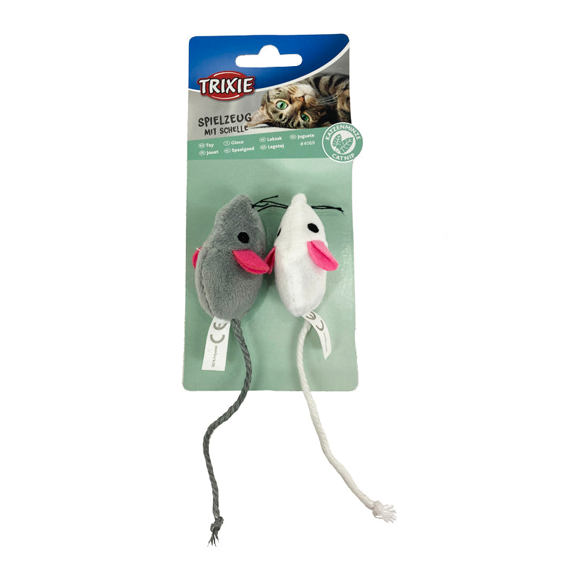 Trixie Plush Mice Cat Toy Set 2 Pack