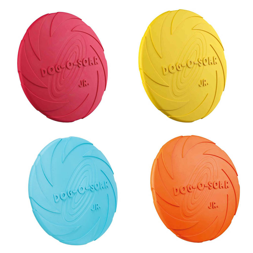 Trixie | Dog Sports Toy | Natural Rubber Disc Frisbee Roller