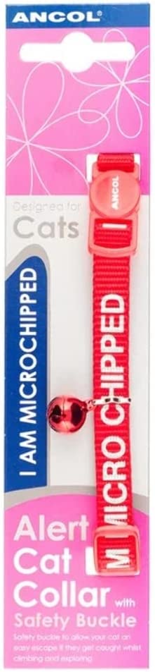 Ancol Red Alert microchipped Cat Collar
