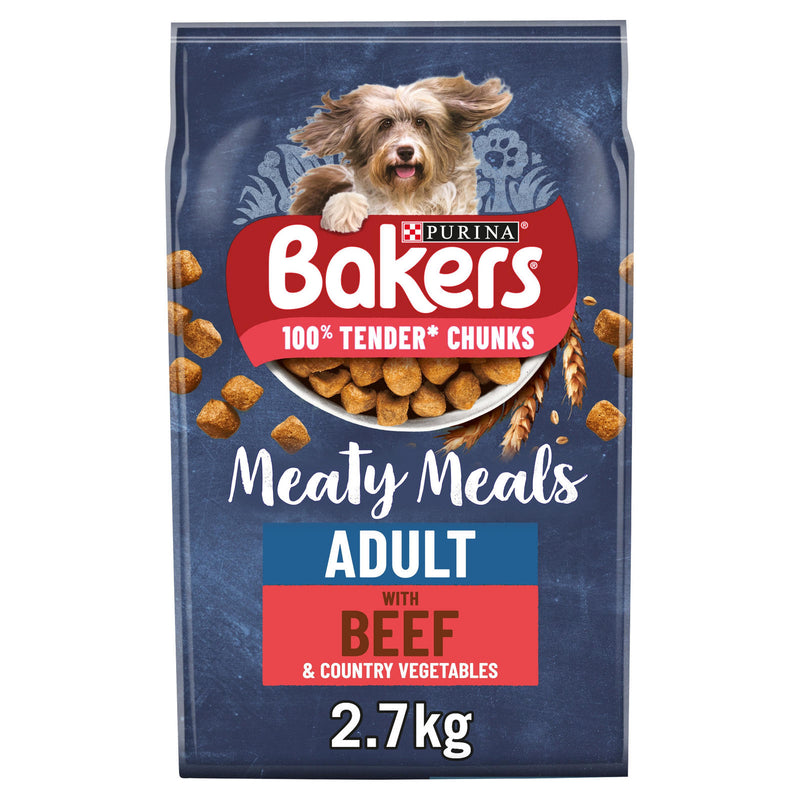 Bakers Complete Adult Meaty Meals Dog Food 2.7kg