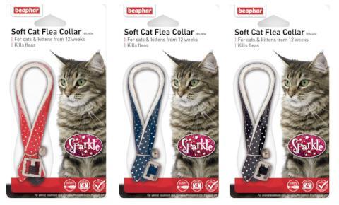 Beaphar Cat Flea Collar With Bell - Sparkle-Package Pets