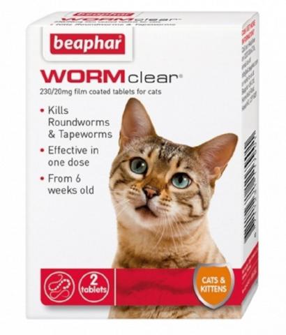 Beaphar WORMclear Worming Tablets For Cats-Package Pets