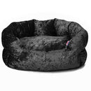 Bunty Bellagio Luxury Crushed Velvet Dog Bed - Black