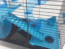 Bernie Large Dwarf Hamster Cage With Play Tubes - Blue-Package Pets