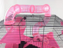 Bernie Large Dwarf Hamster Cage With Play Tubes - Pink-Package Pets
